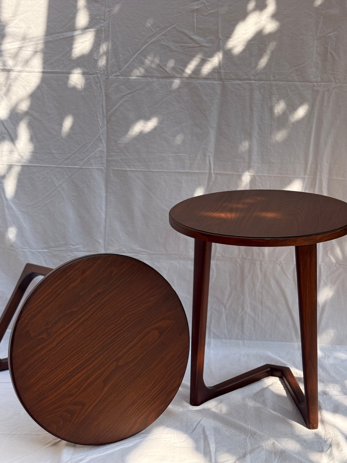 Snack Table with Veneer Top