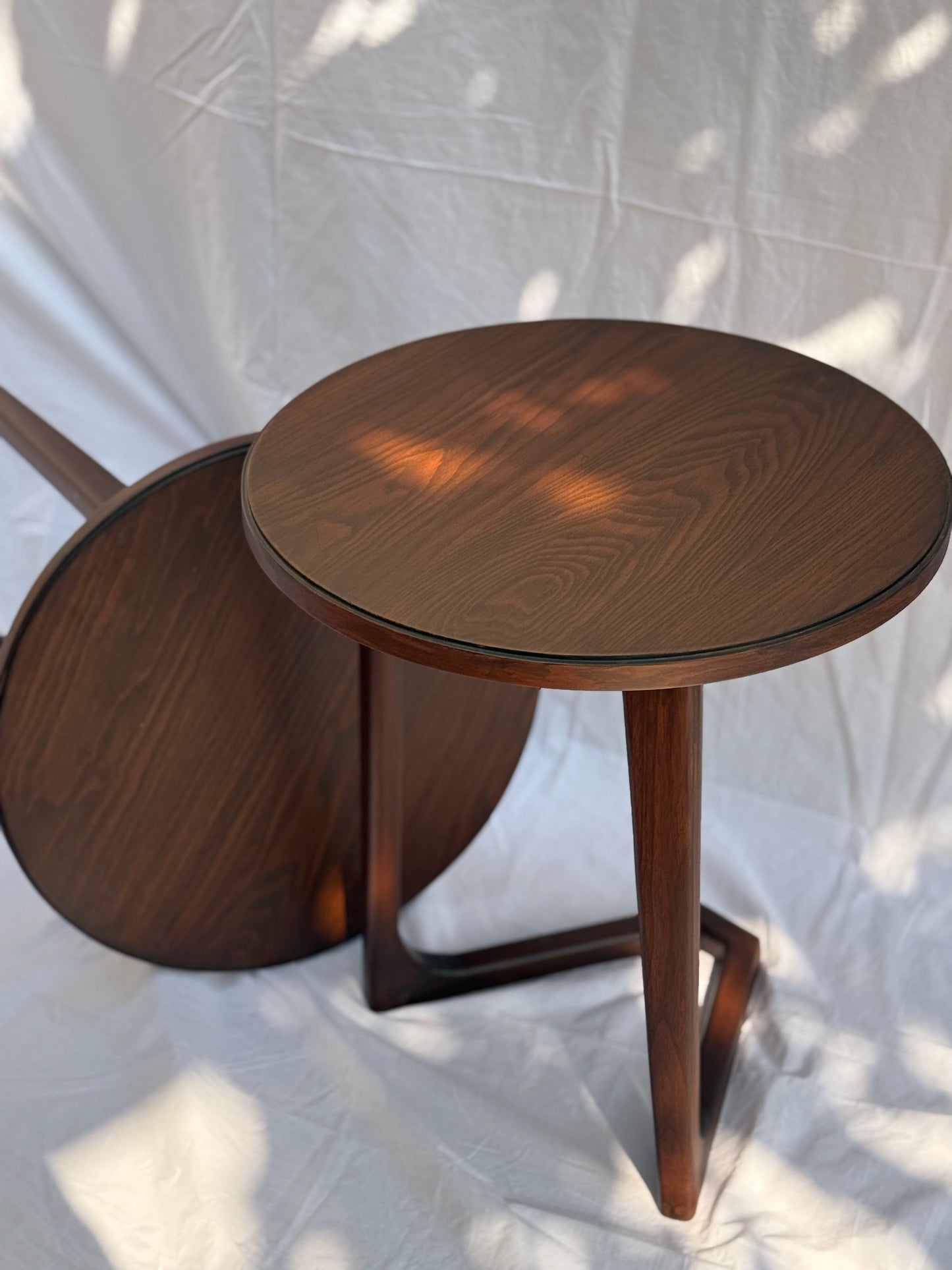 Snack Table with Veneer Top