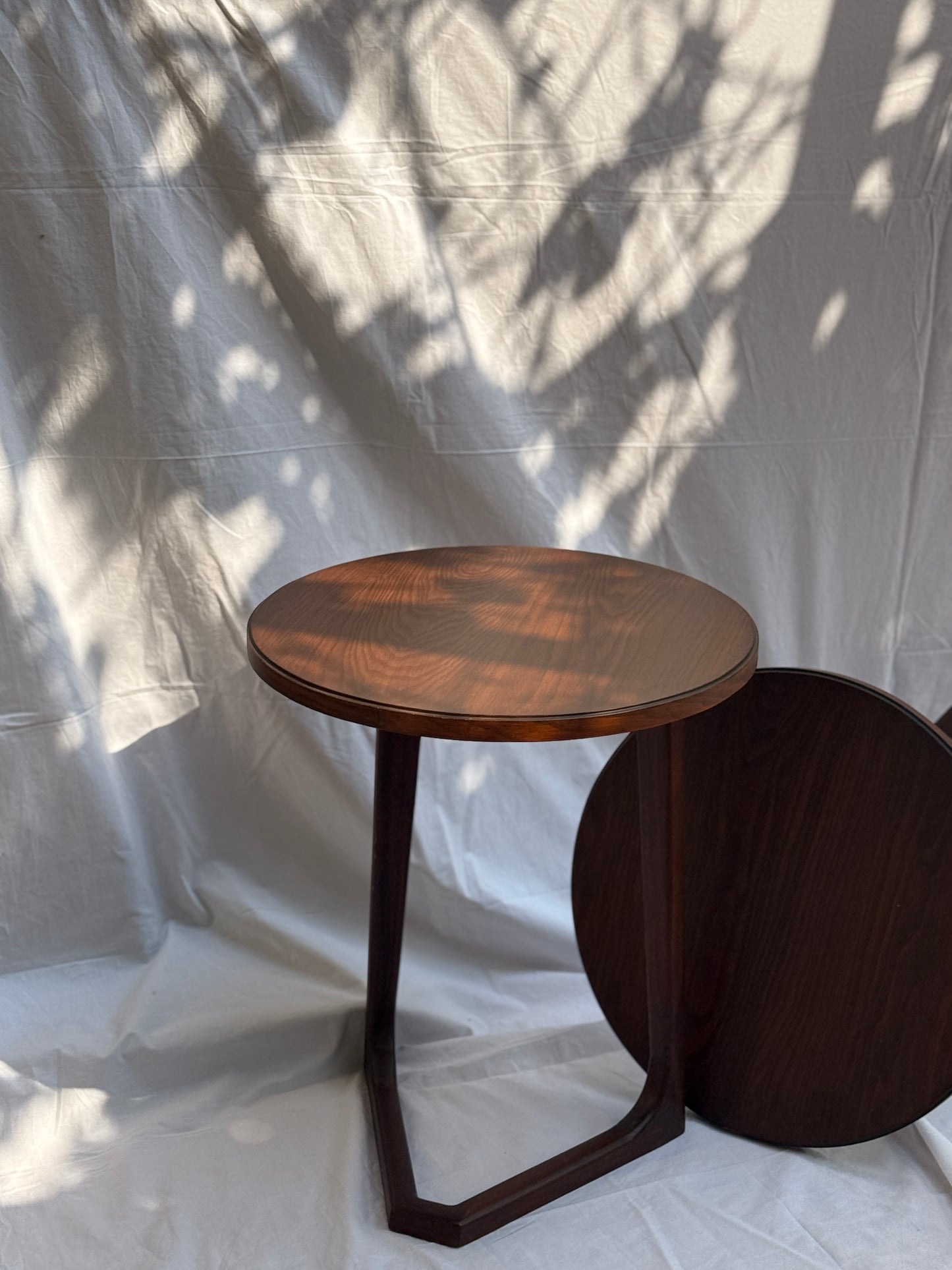 Snack Table with Veneer Top